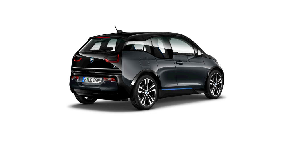 BMW BMW I in Grau von hinten