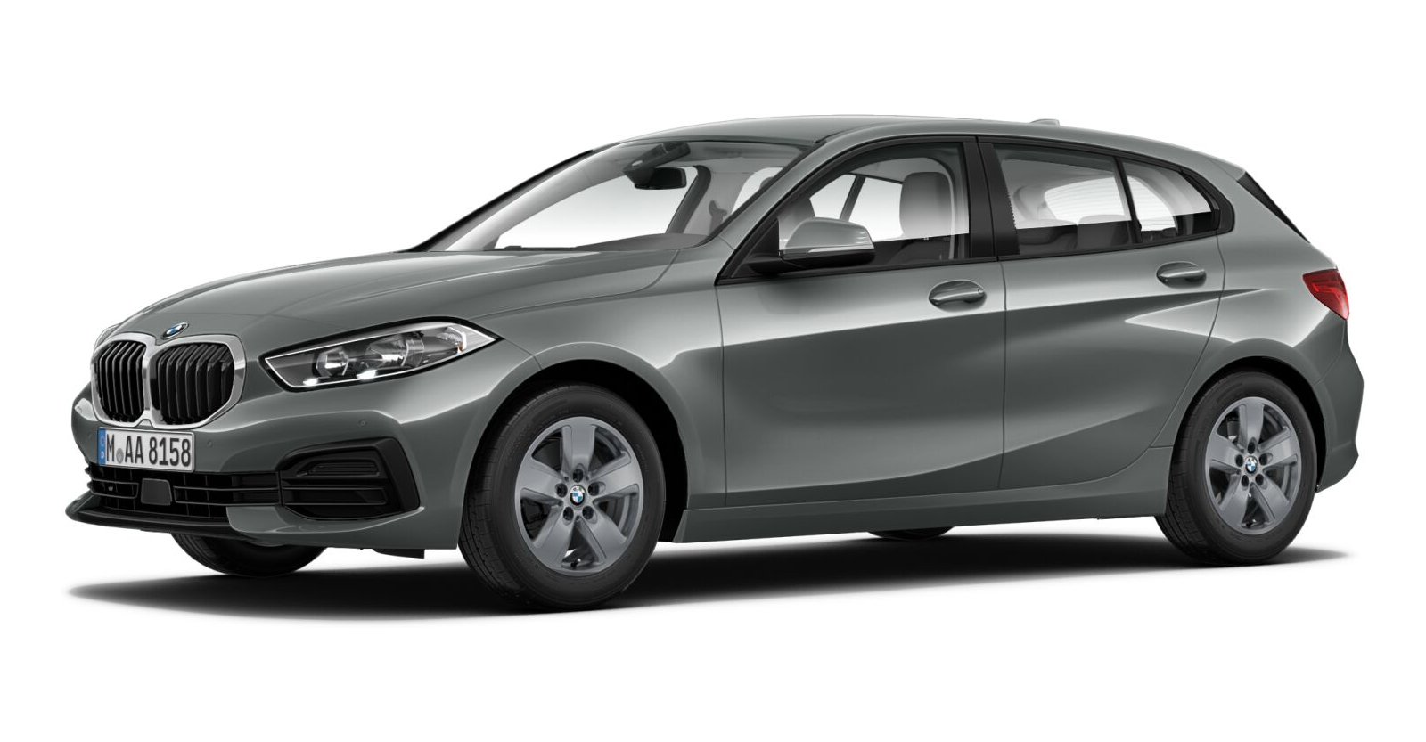 BMW 116i in Grau von vorne BMW 116i in Grau von vorne