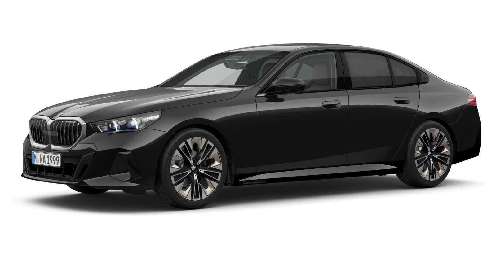 BMW BMW 5er in Schwarz von vorne BMW BMW 5er in Schwarz von vorne