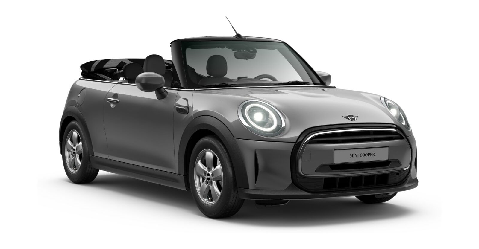 MINI Cooper Cabrio in Grau von vorne MINI Cooper Cabrio in Grau von vorne