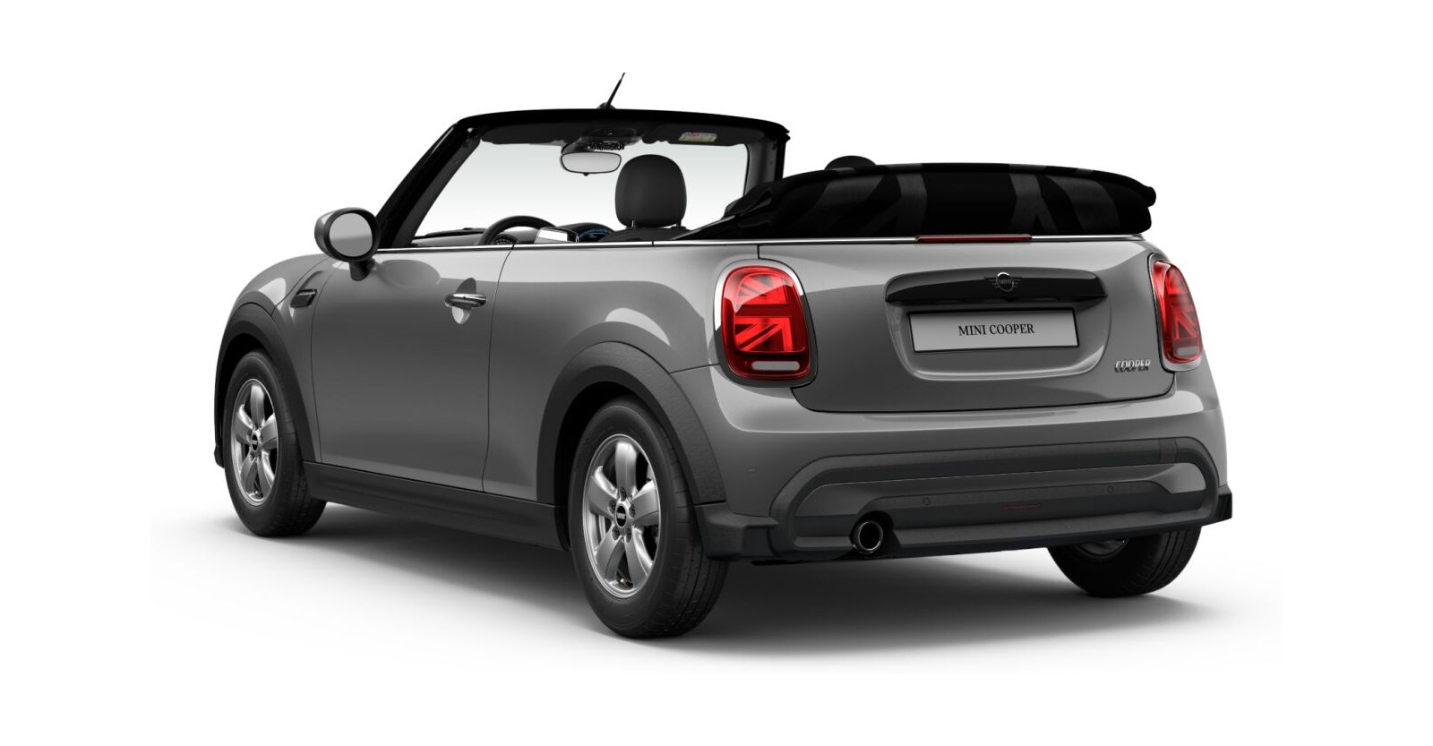 MINI MINI Cabrio in Grau von hinten