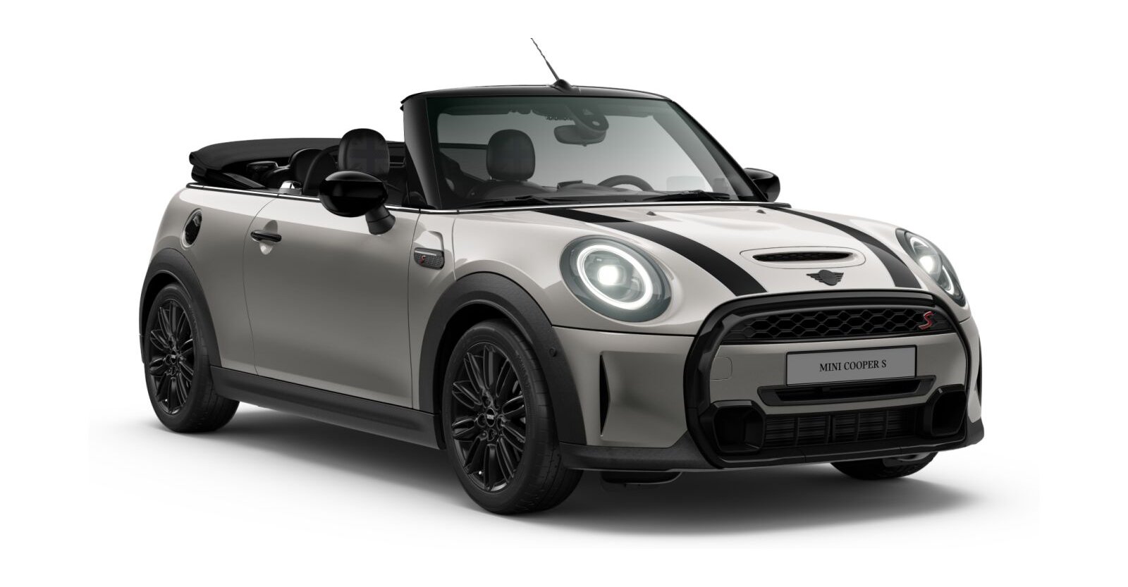 MINI MINI Cabrio in Silber von vorne