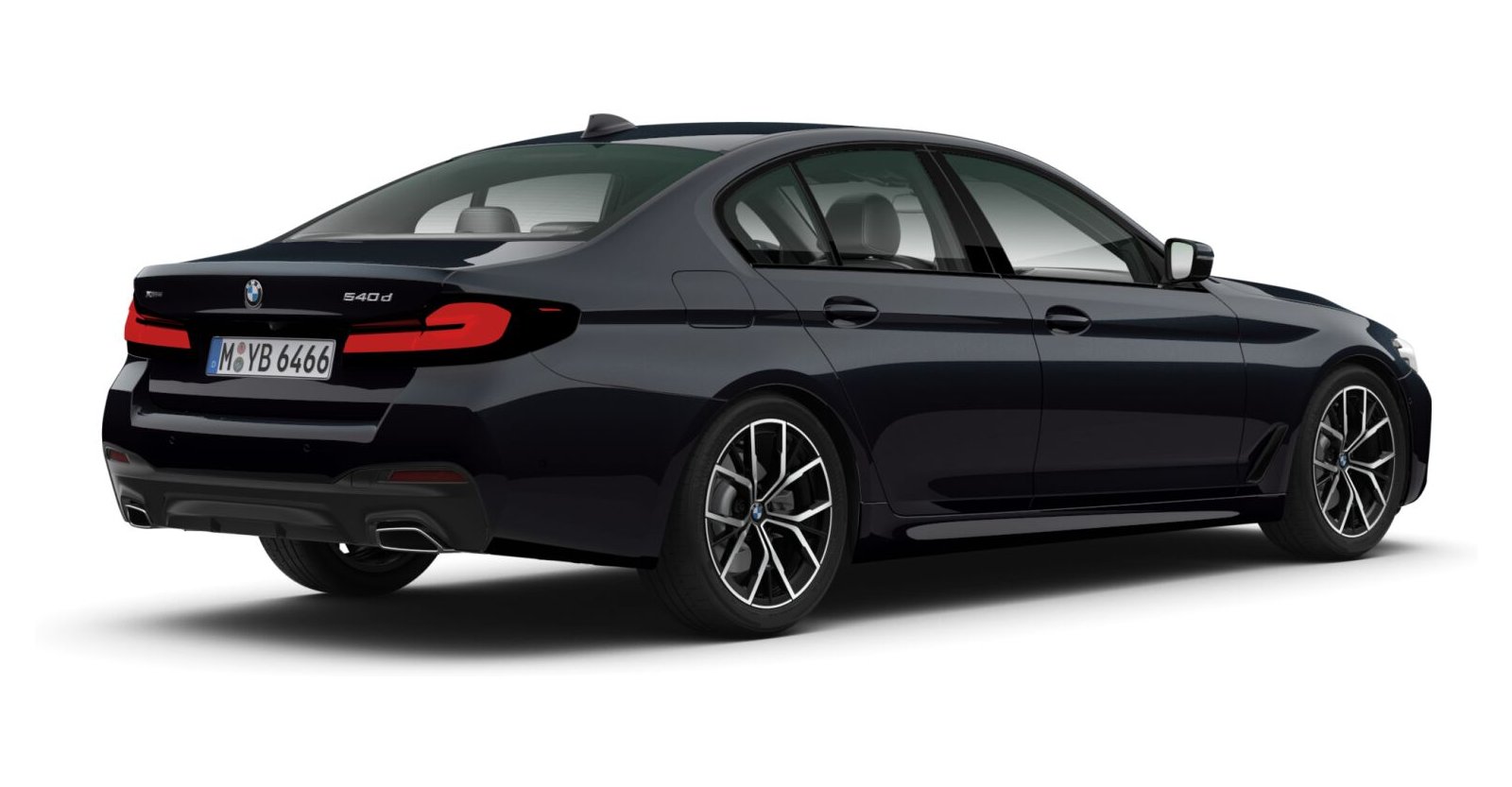 BMW BMW 5er in Schwarz von hinten BMW BMW 5er in Schwarz von hinten