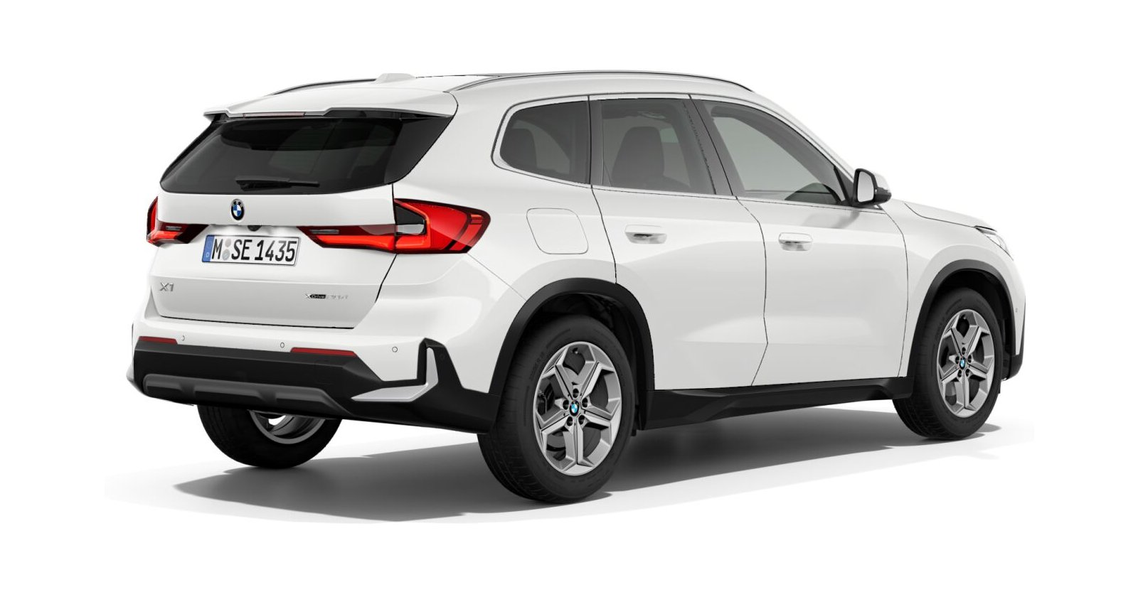 BMW BMW X in Weiß von hinten BMW BMW X in Weiß von hinten