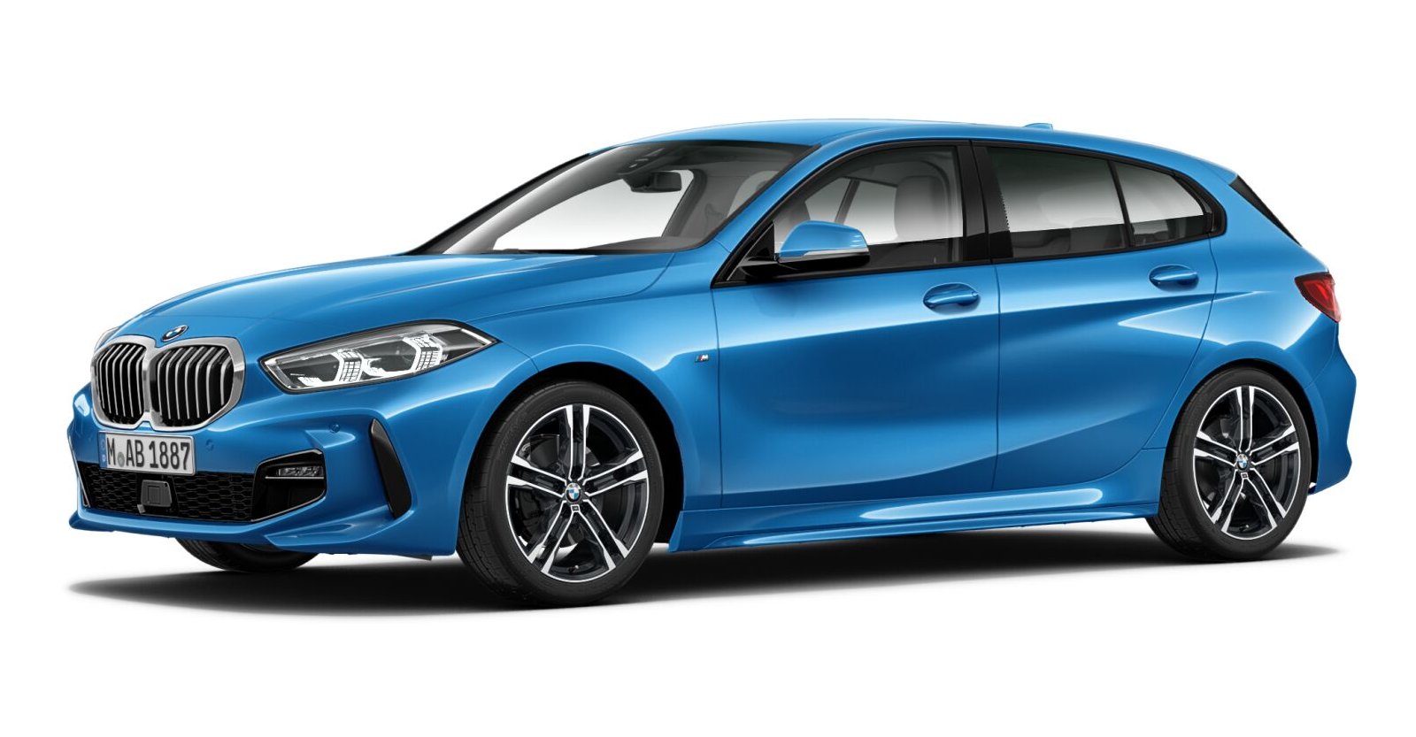 BMW BMW 1er in Blau von vorne BMW BMW 1er in Blau von vorne