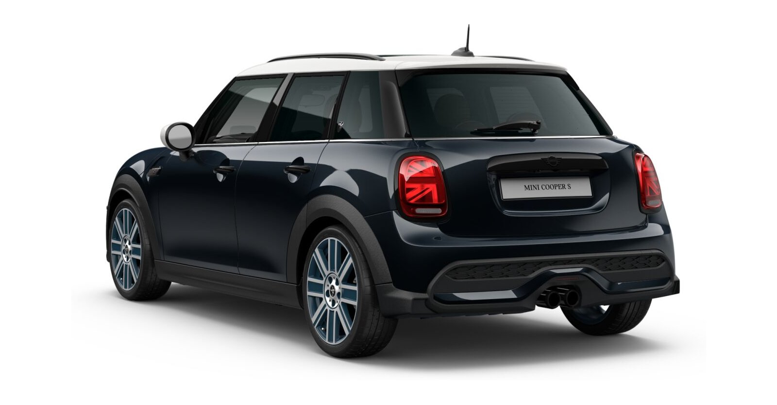 MINI MINI 5-Türer in Schwarz von hinten MINI MINI 5-Türer in Schwarz von hinten