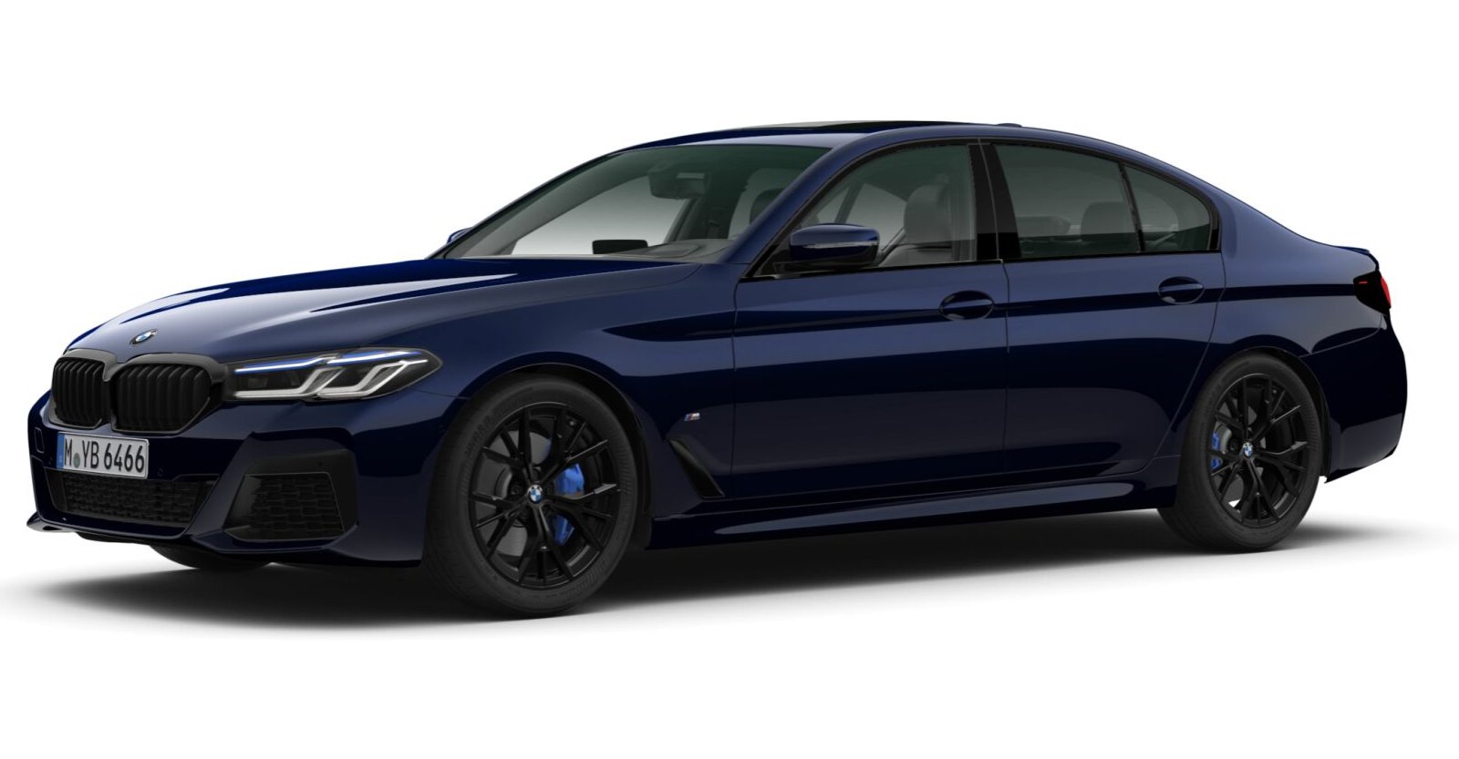 BMW BMW 5er in Blau von vorne BMW BMW 5er in Blau von vorne