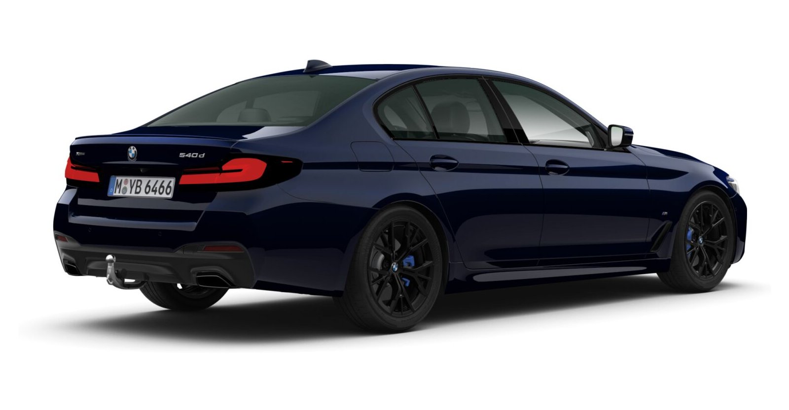 BMW BMW 5er in Blau von hinten BMW BMW 5er in Blau von hinten