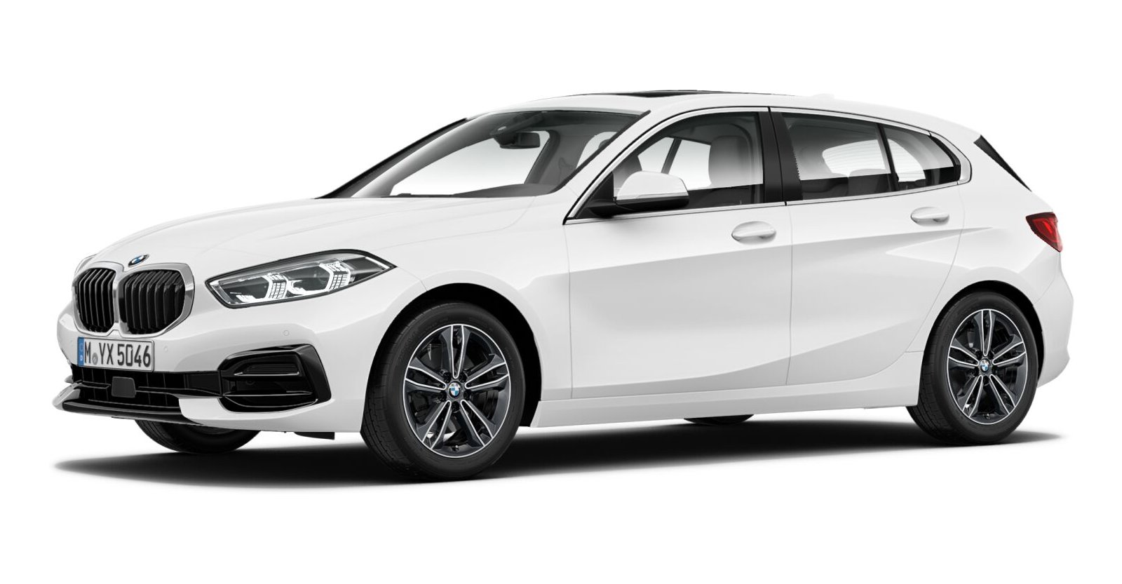 BMW BMW 1er in Weiß von vorne BMW BMW 1er in Weiß von vorne