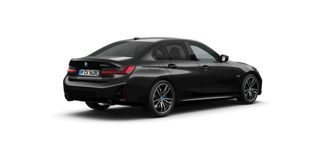BMW BMW 3er in Schwarz von hinten BMW BMW 3er in Schwarz von hinten