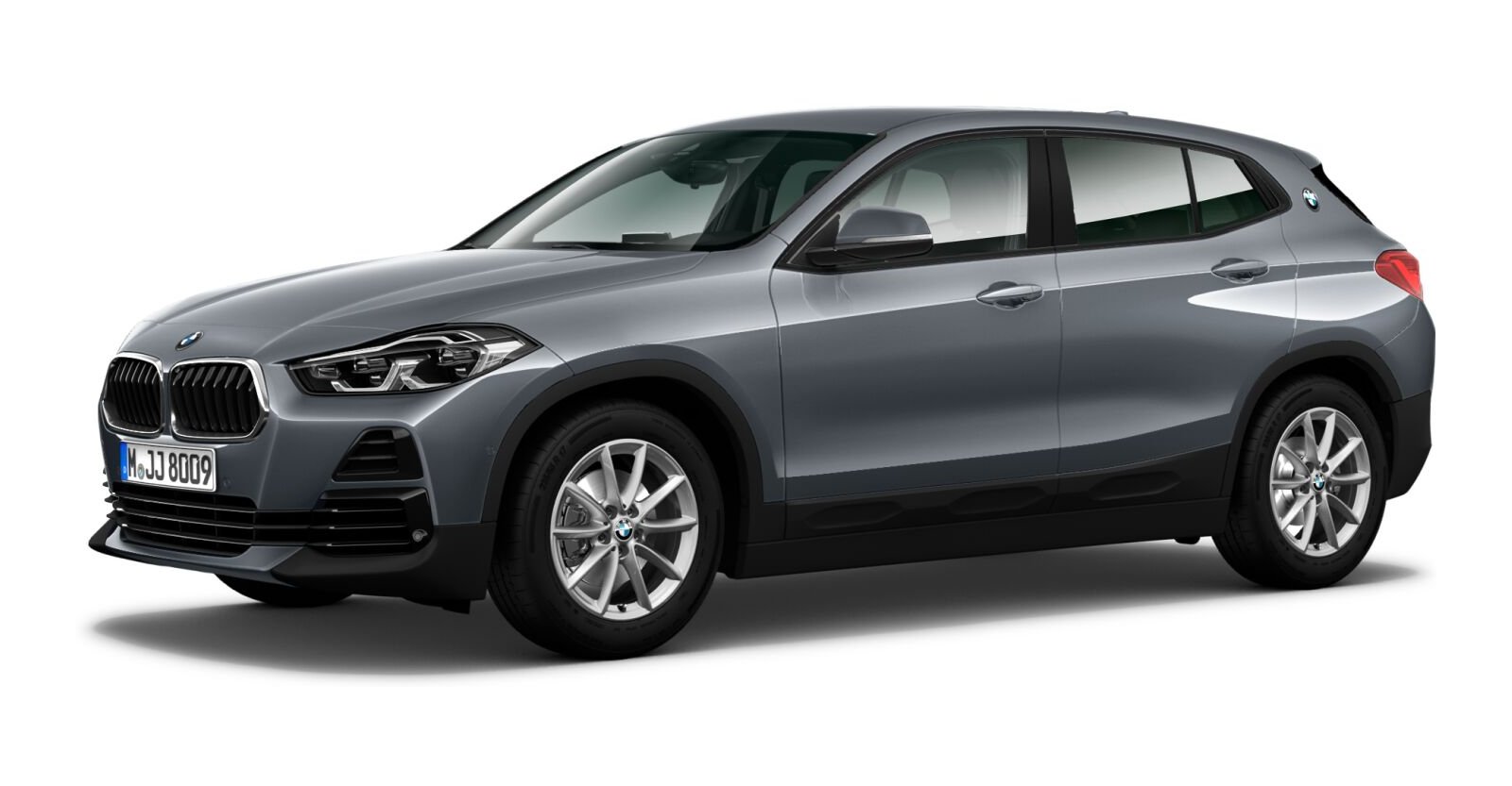 BMW X2 sDrive20d in Grau von vorne BMW X2 sDrive20d in Grau von vorne