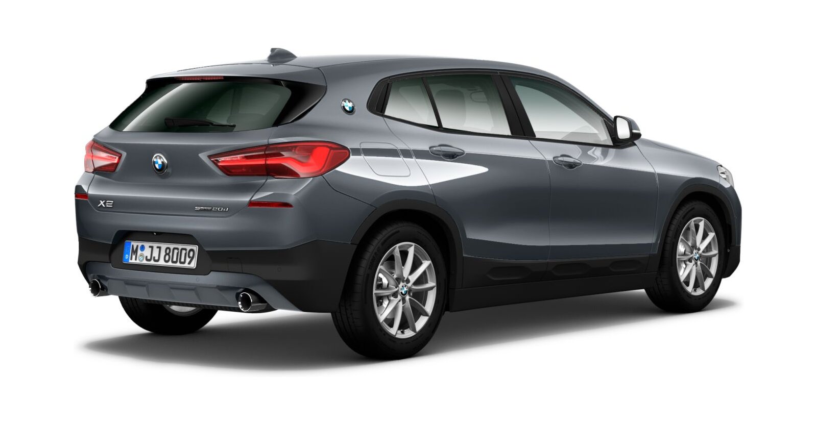 BMW BMW X in Grau von hinten BMW BMW X in Grau von hinten