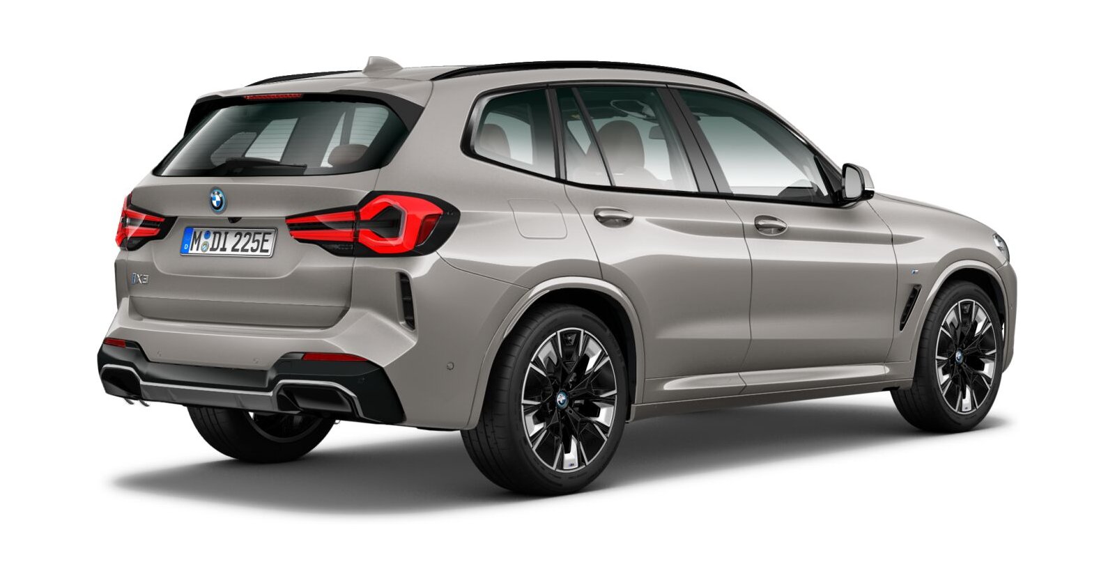 BMW BMW I in Silber von hinten