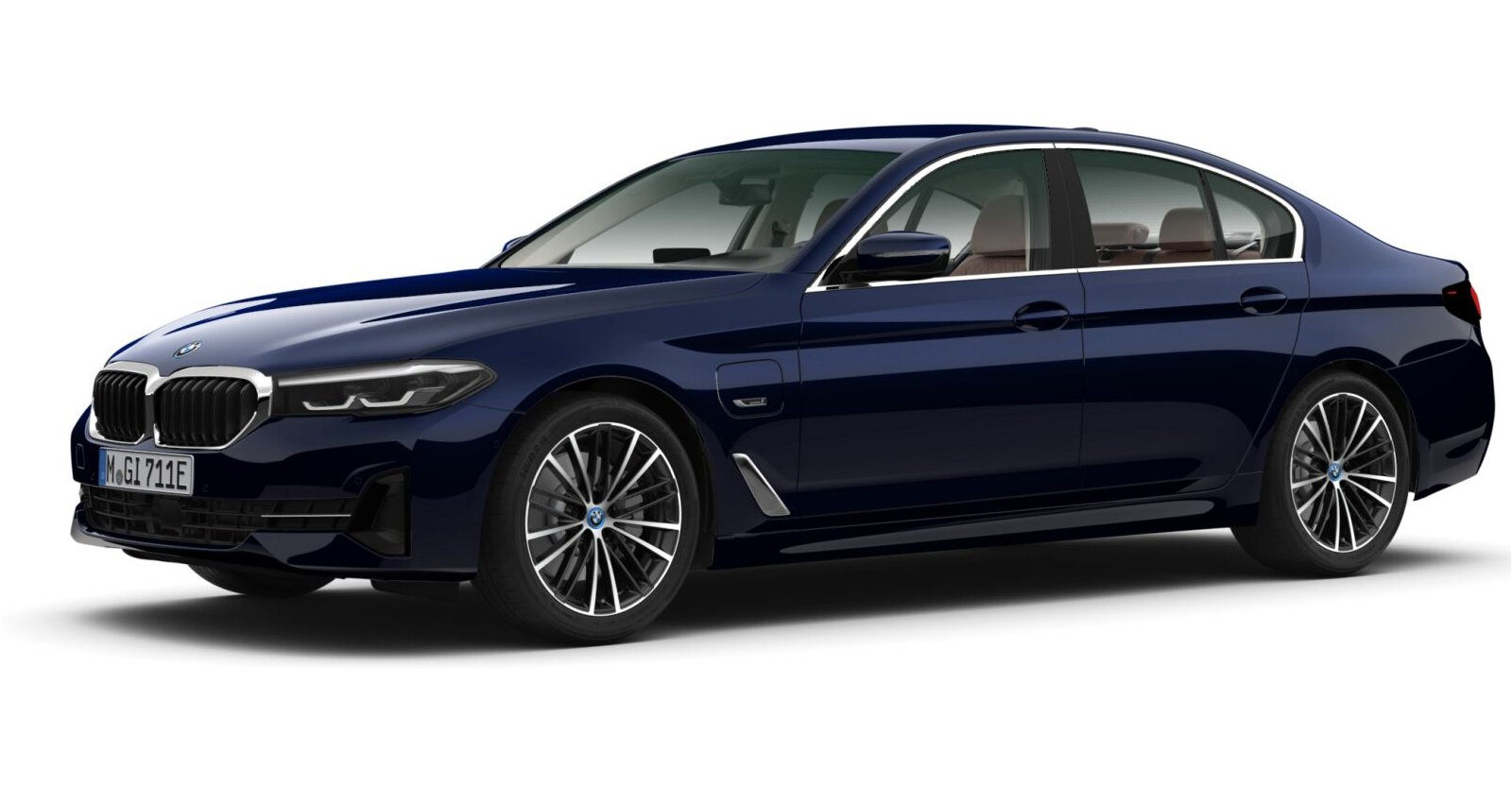 BMW BMW 5er in Blau von vorne BMW BMW 5er in Blau von vorne