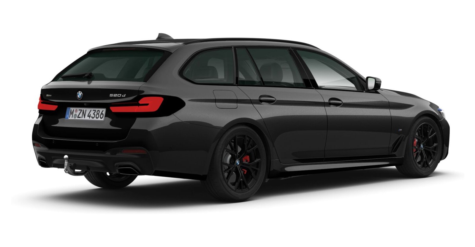 BMW BMW 5er in Schwarz von hinten BMW BMW 5er in Schwarz von hinten