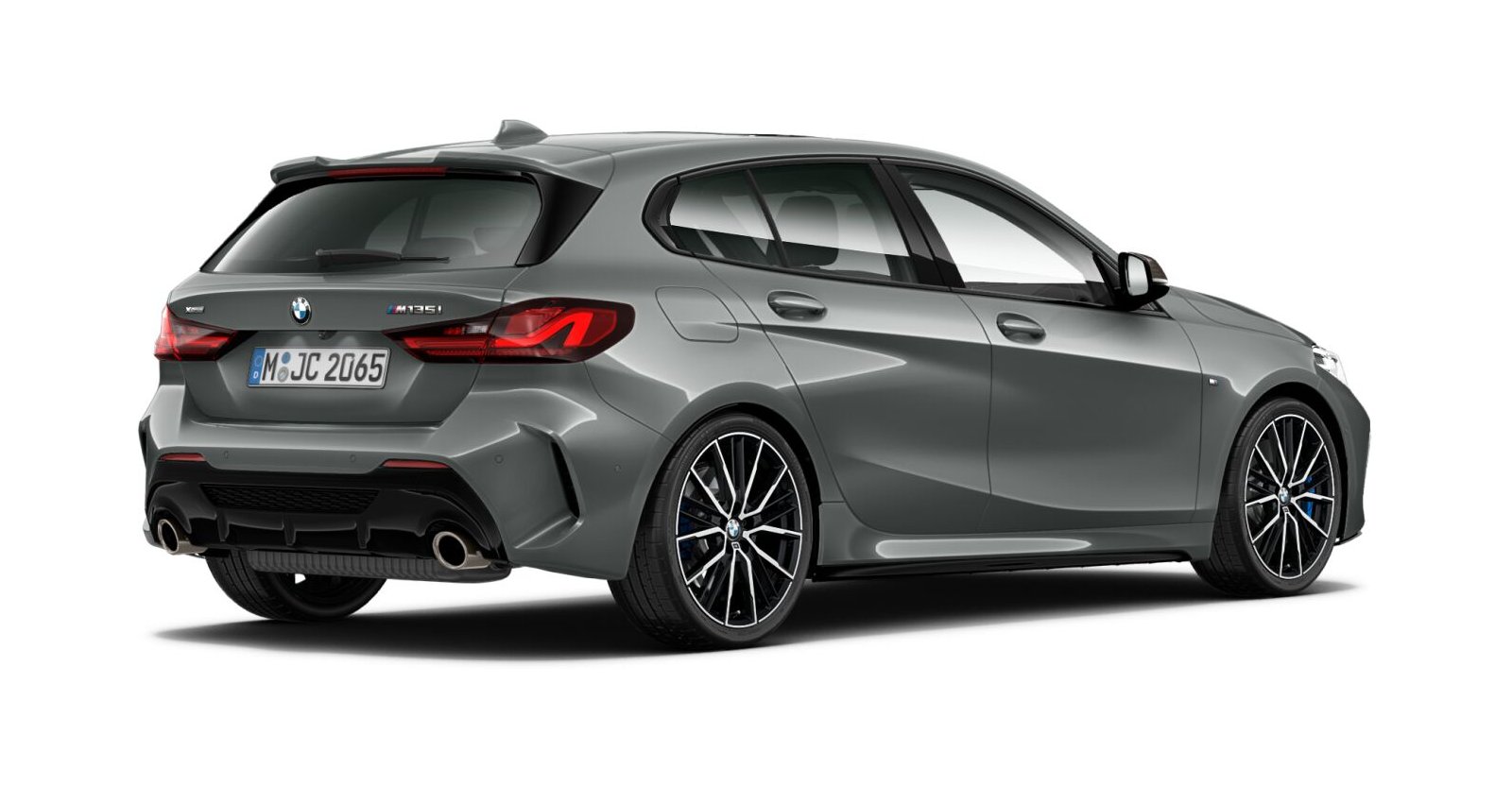 BMW BMW 1er in Grau von hinten BMW BMW 1er in Grau von hinten