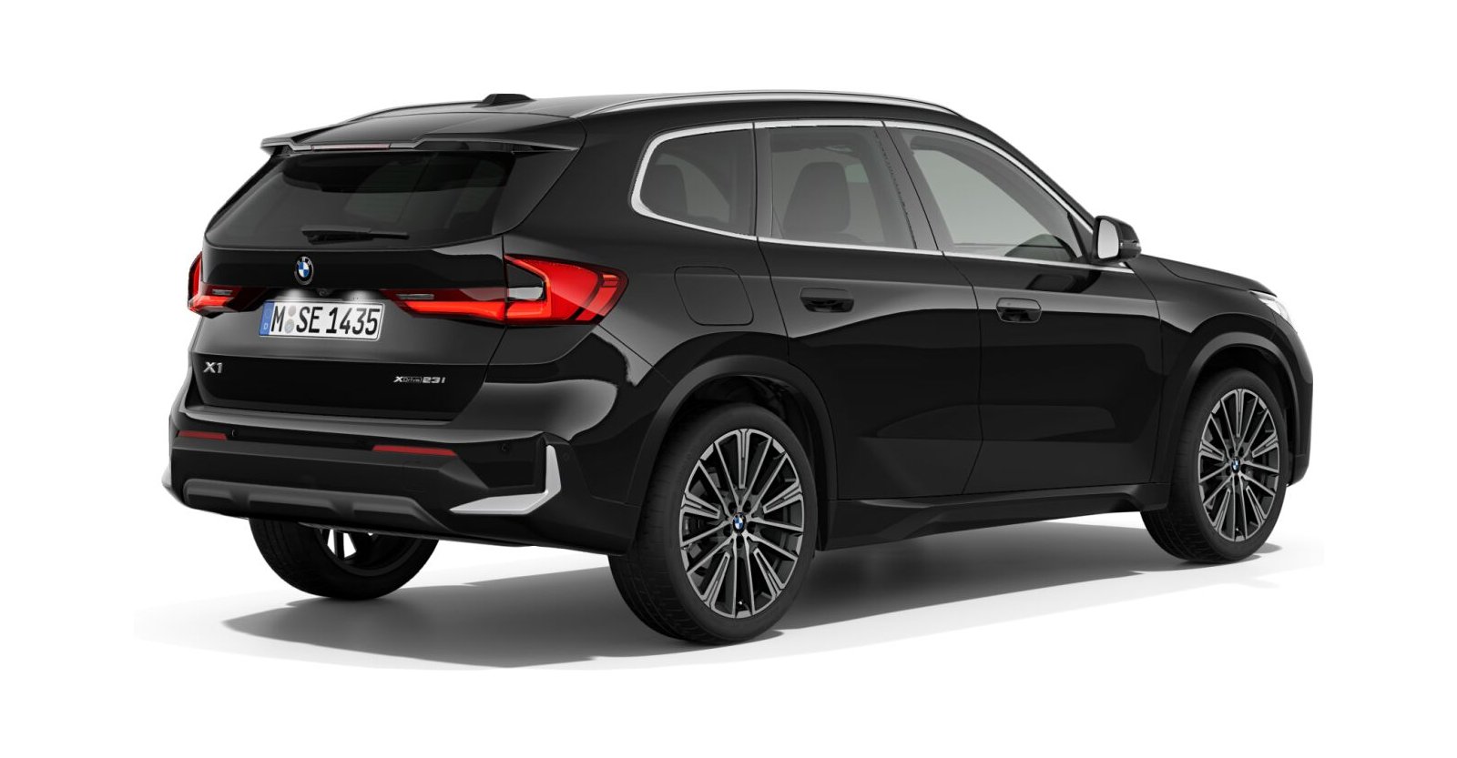 BMW BMW X in Schwarz von hinten BMW BMW X in Schwarz von hinten