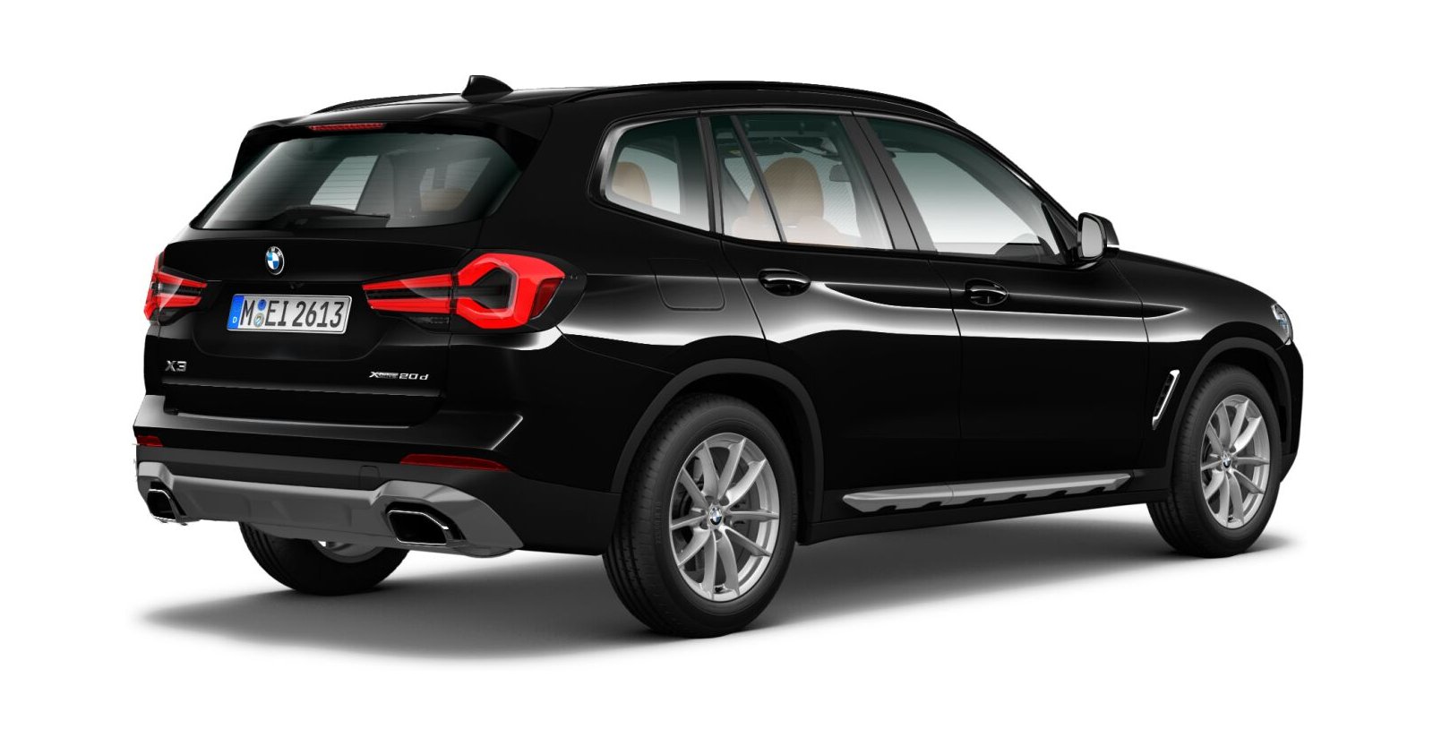 BMW BMW X in Schwarz von hinten BMW BMW X in Schwarz von hinten