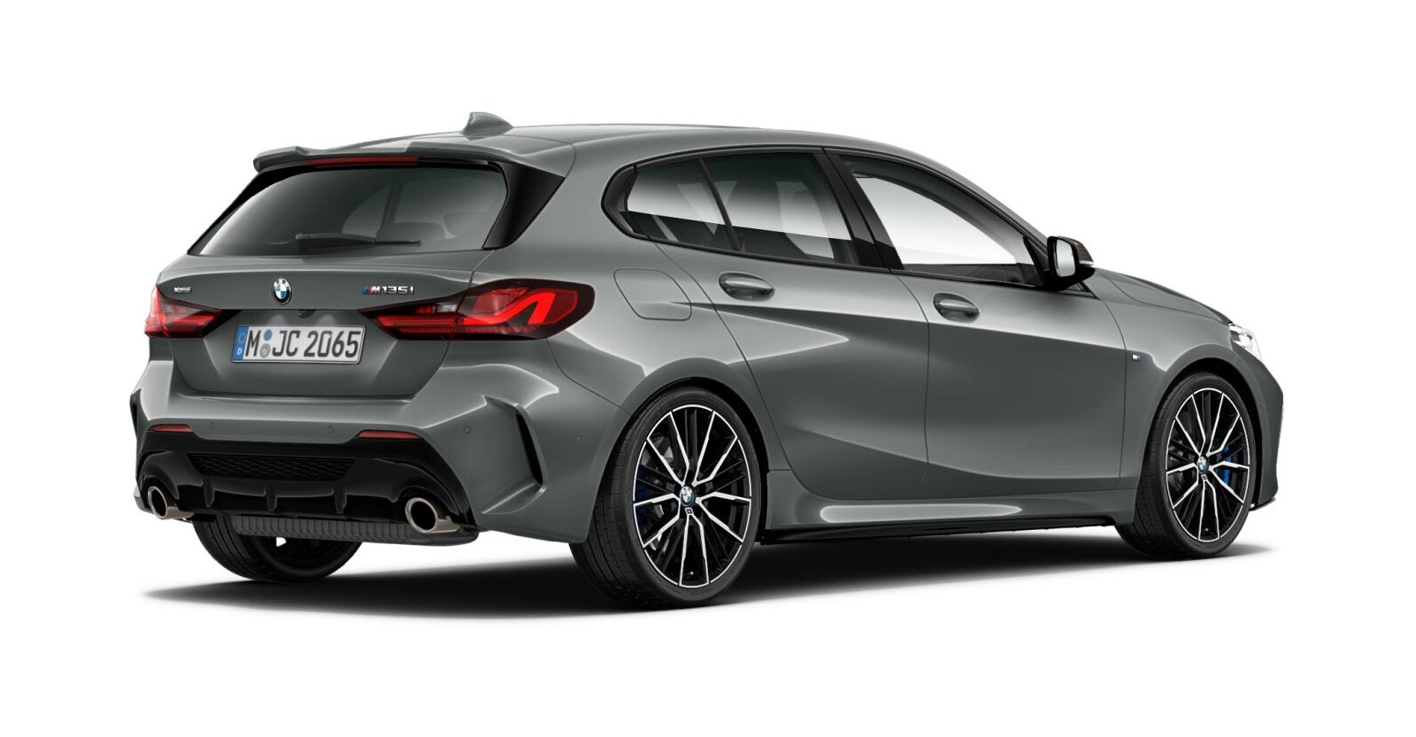 BMW BMW 1er in Grau von hinten BMW BMW 1er in Grau von hinten