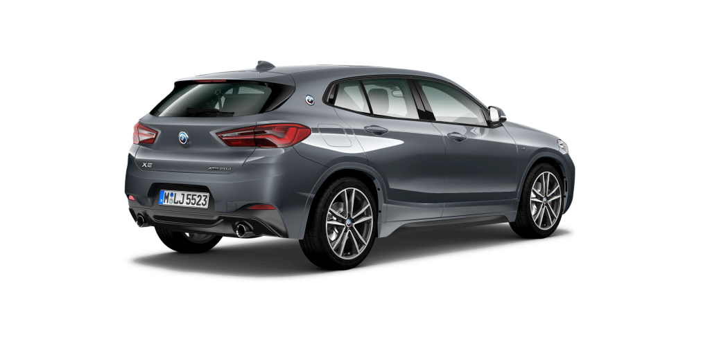 BMW BMW X in Grau von hinten BMW BMW X in Grau von hinten