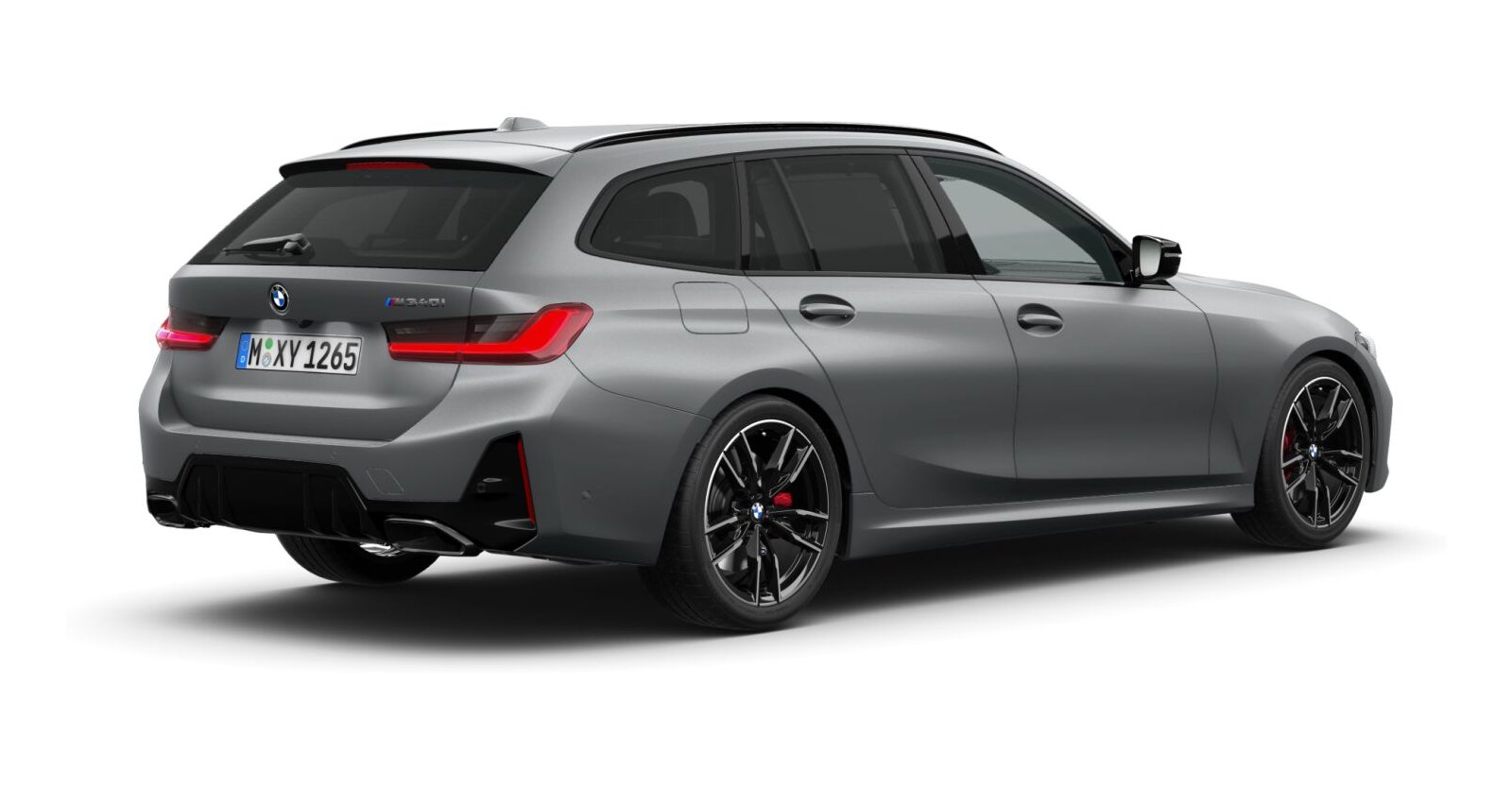 BMW BMW 3er in Grau von hinten BMW BMW 3er in Grau von hinten