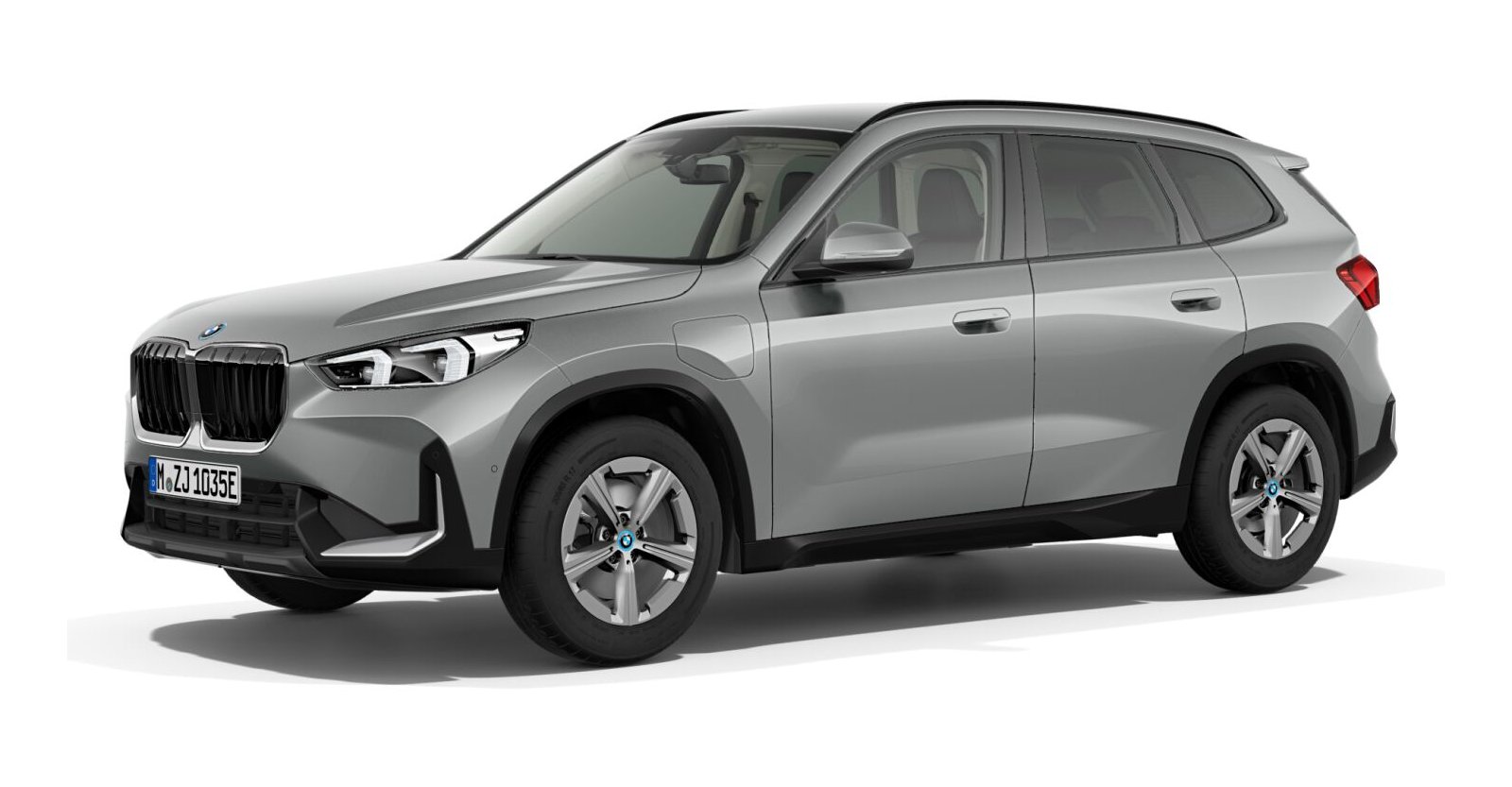 BMW X1 xDrive25e in Grau von vorne BMW X1 xDrive25e in Grau von vorne