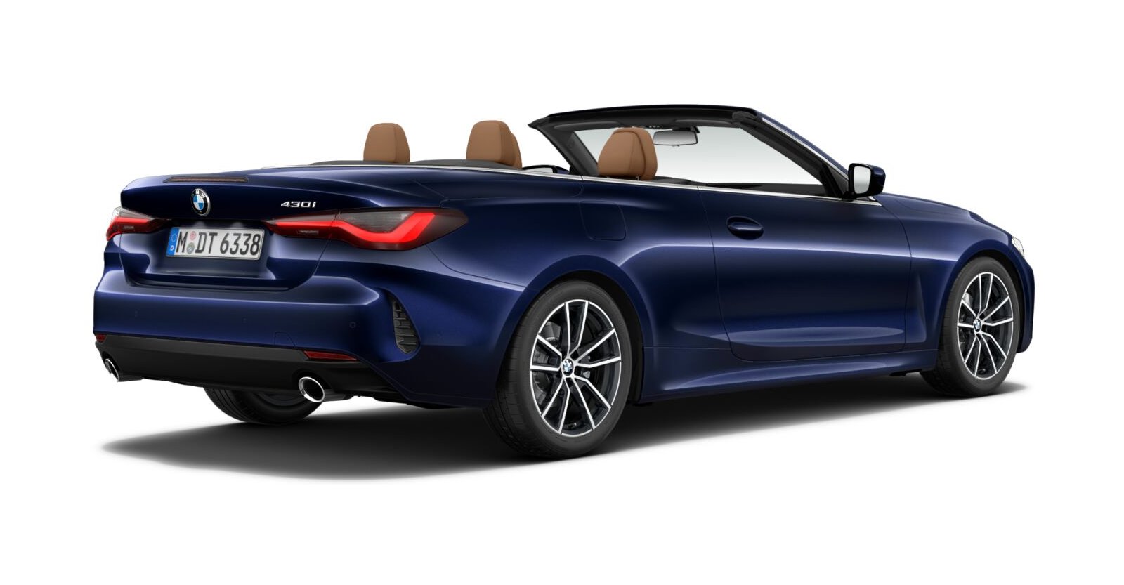 BMW BMW 4er in Blau von hinten BMW BMW 4er in Blau von hinten