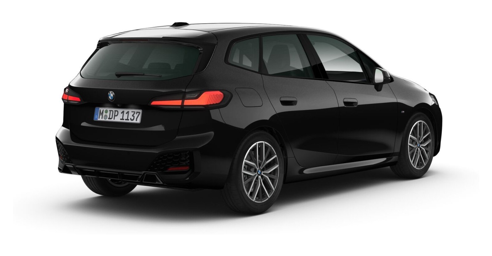 BMW BMW 2er in Schwarz von hinten