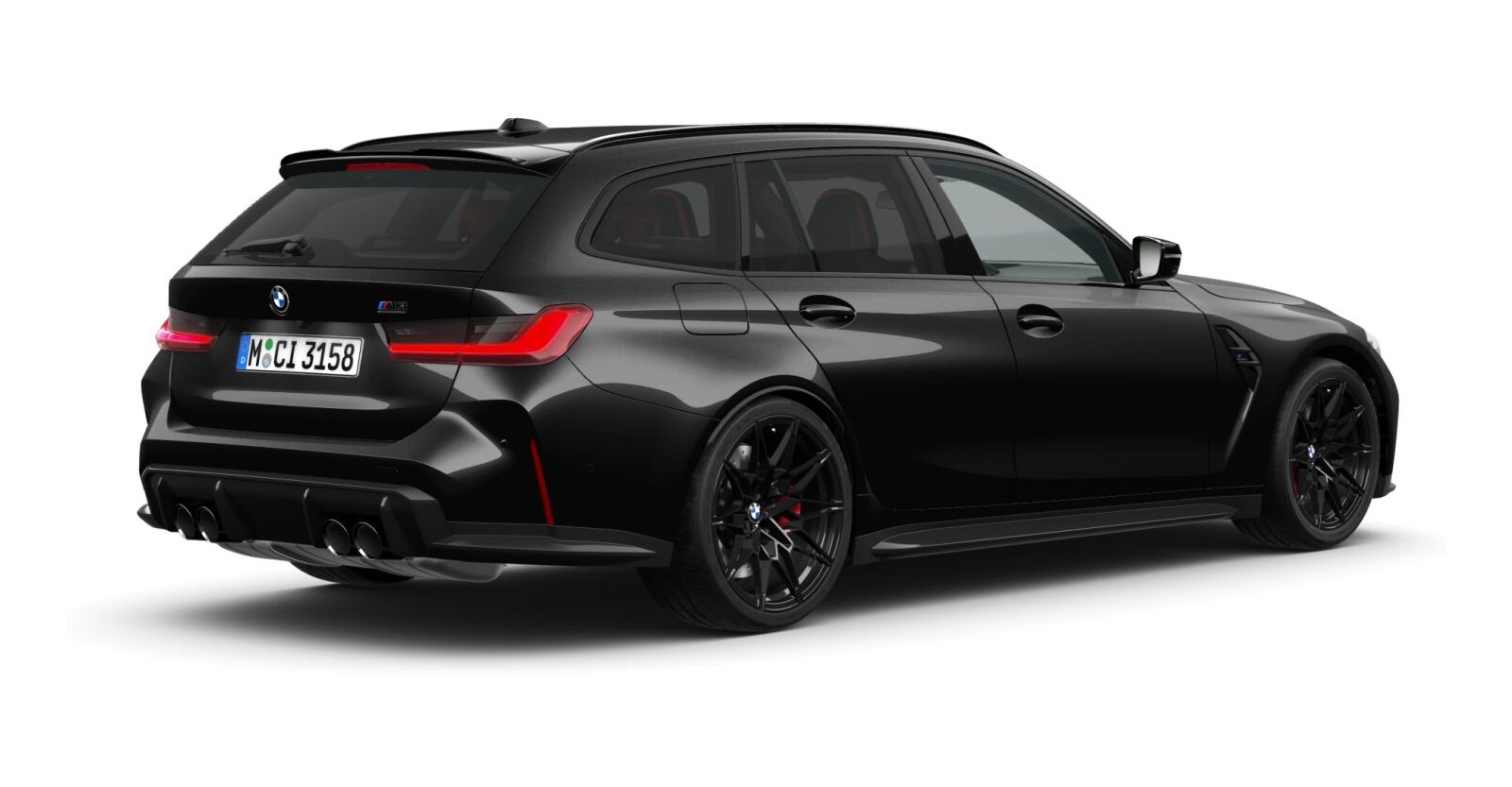 BMW BMW M in Schwarz von hinten BMW BMW M in Schwarz von hinten