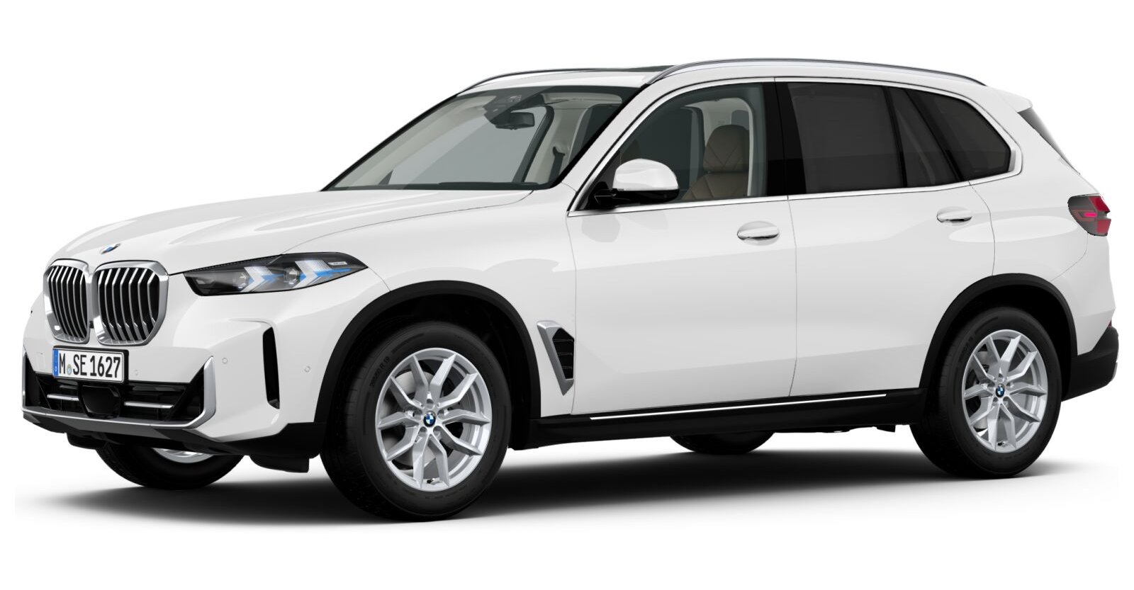 BMW X5 xDrive30d in Weiß von vorne BMW X5 xDrive30d in Weiß von vorne