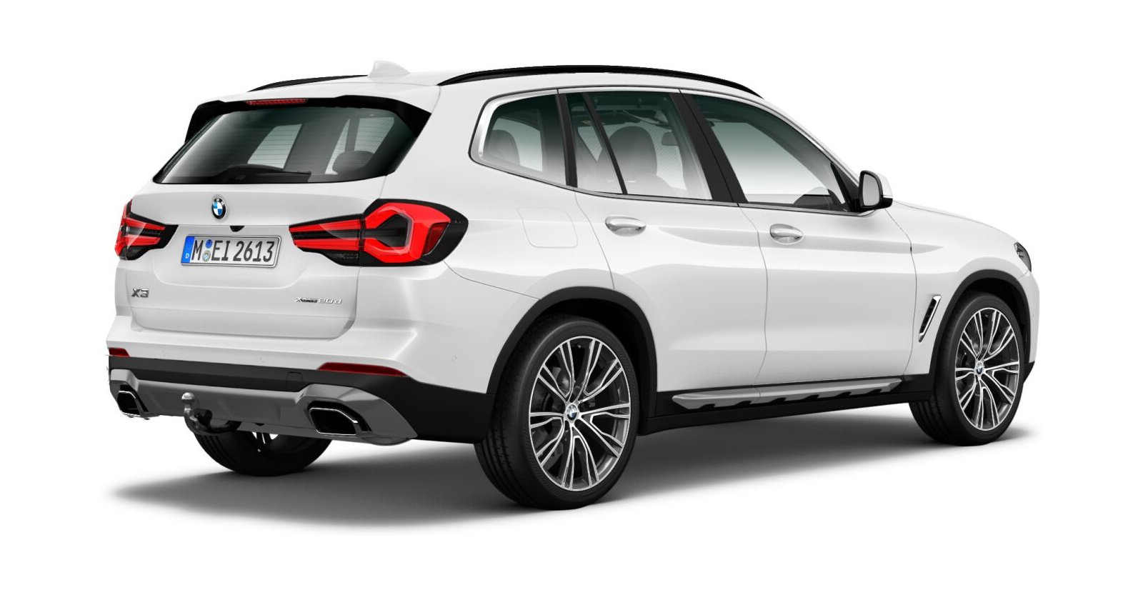 BMW BMW X in Weiß von hinten BMW BMW X in Weiß von hinten