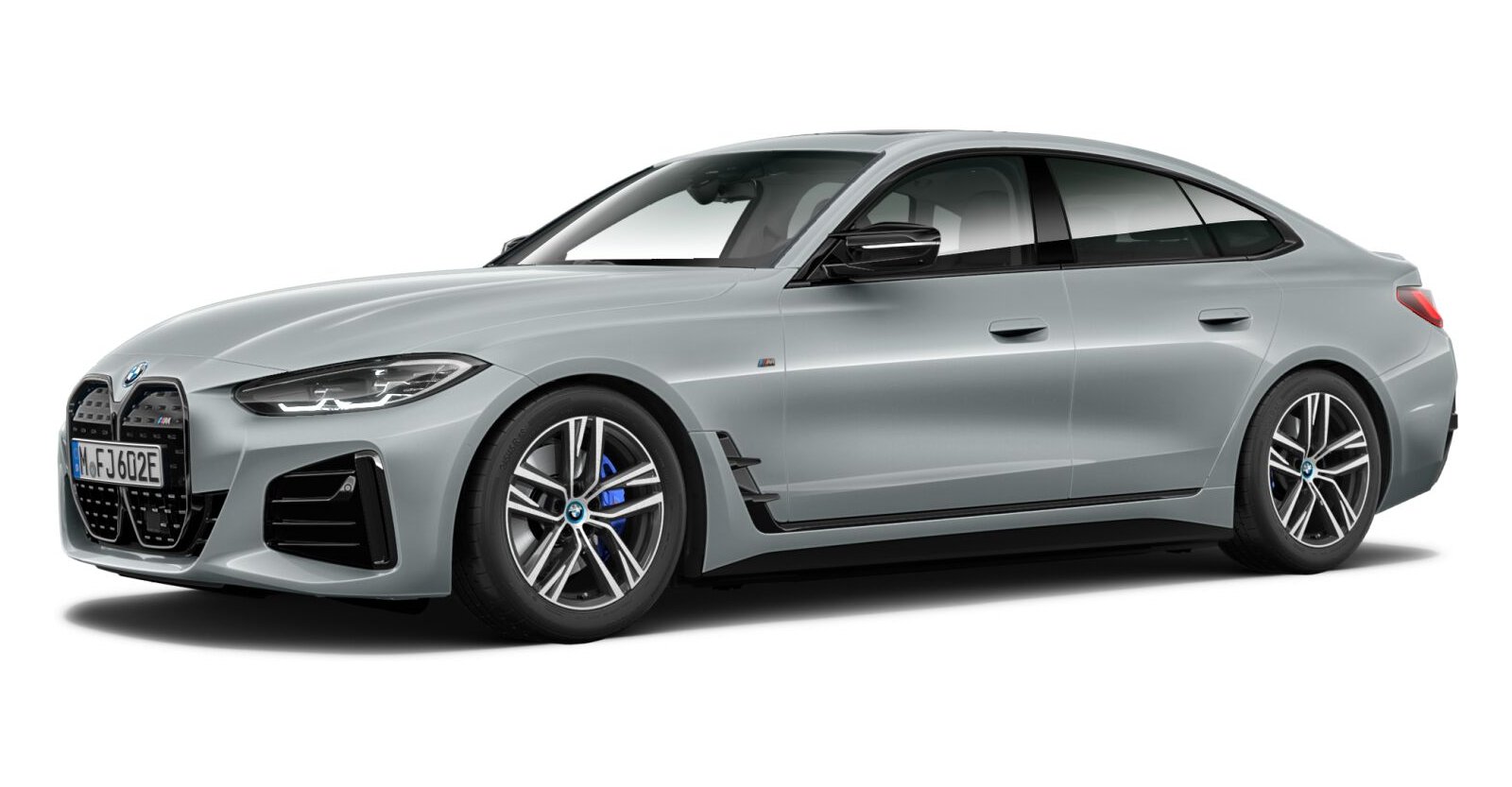 BMW i4 M50 Gran Coupé in Grau von vorne BMW i4 M50 Gran Coupé in Grau von vorne