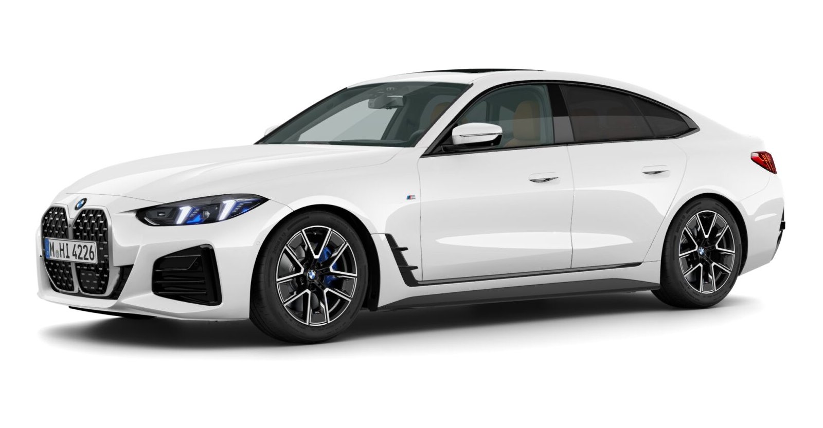 BMW BMW 4er in Weiß von vorne BMW BMW 4er in Weiß von vorne