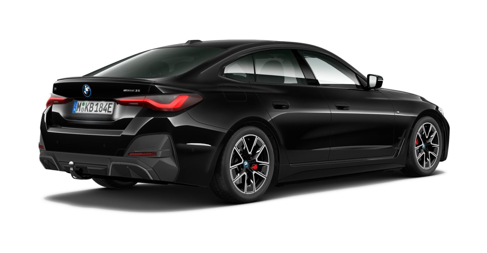 BMW BMW I in Schwarz von hinten BMW BMW I in Schwarz von hinten