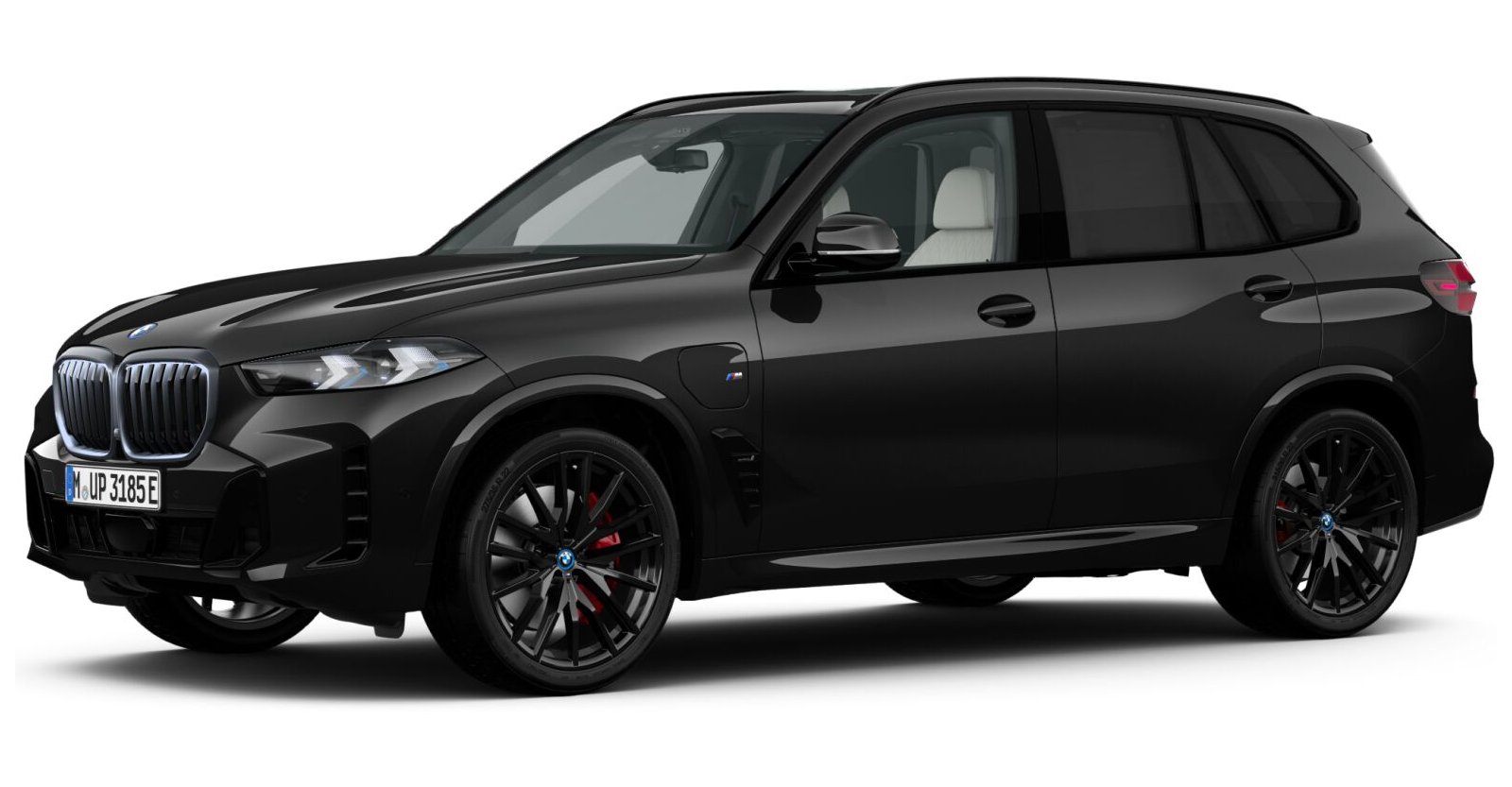 BMW X5 xDrive50e in Schwarz von vorne BMW X5 xDrive50e in Schwarz von vorne