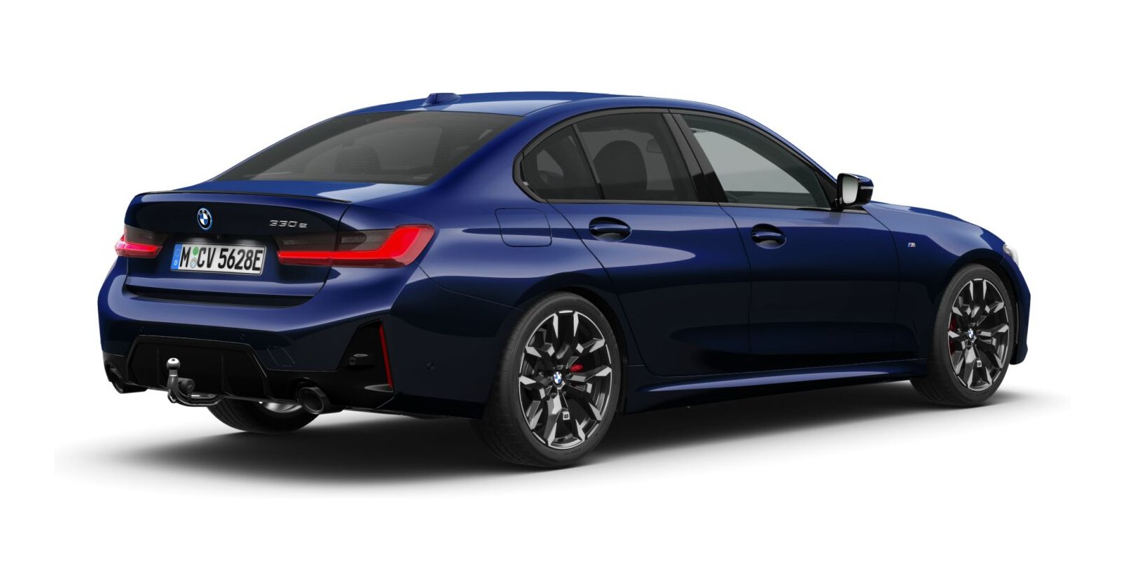 BMW BMW 3er in Blau von hinten BMW BMW 3er in Blau von hinten