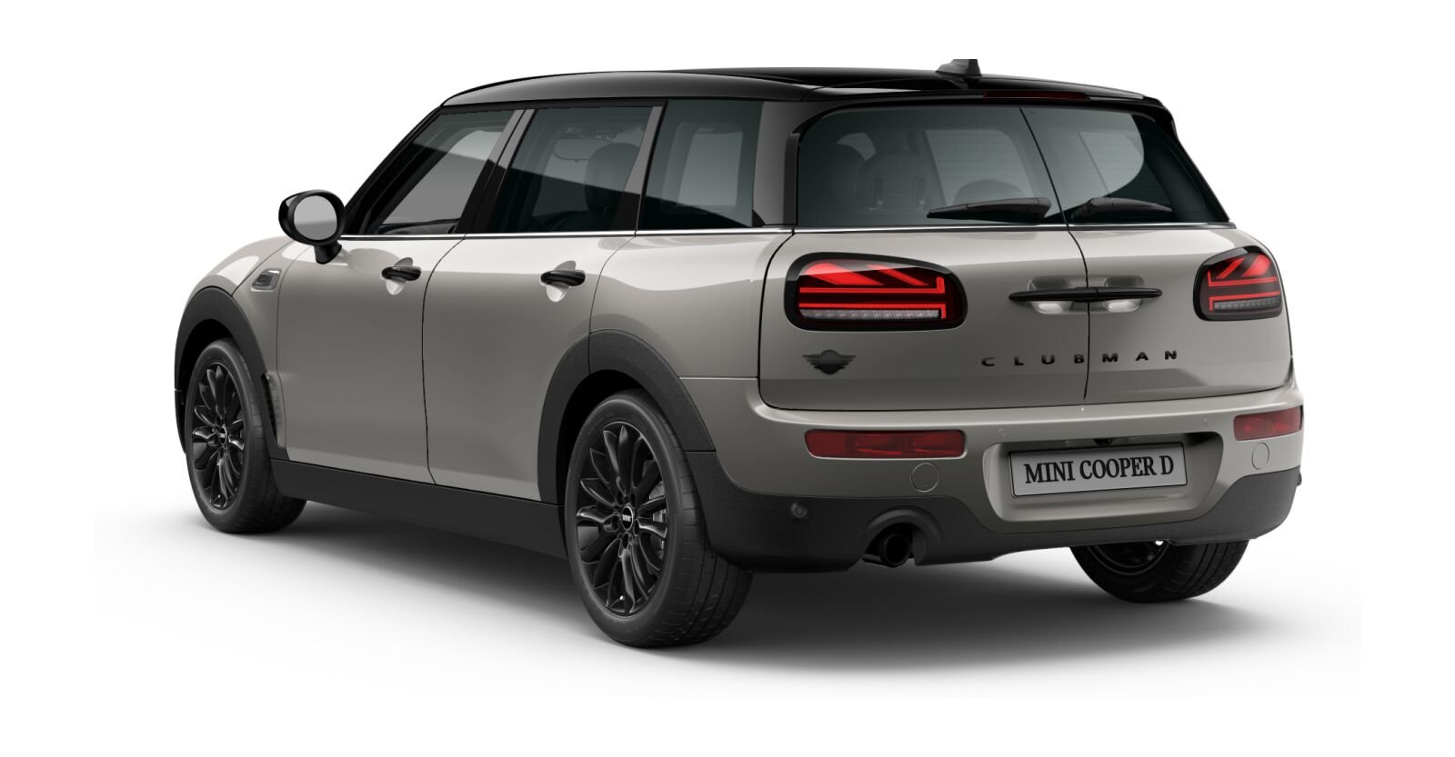 MINI MINI Clubman in Silber von hinten