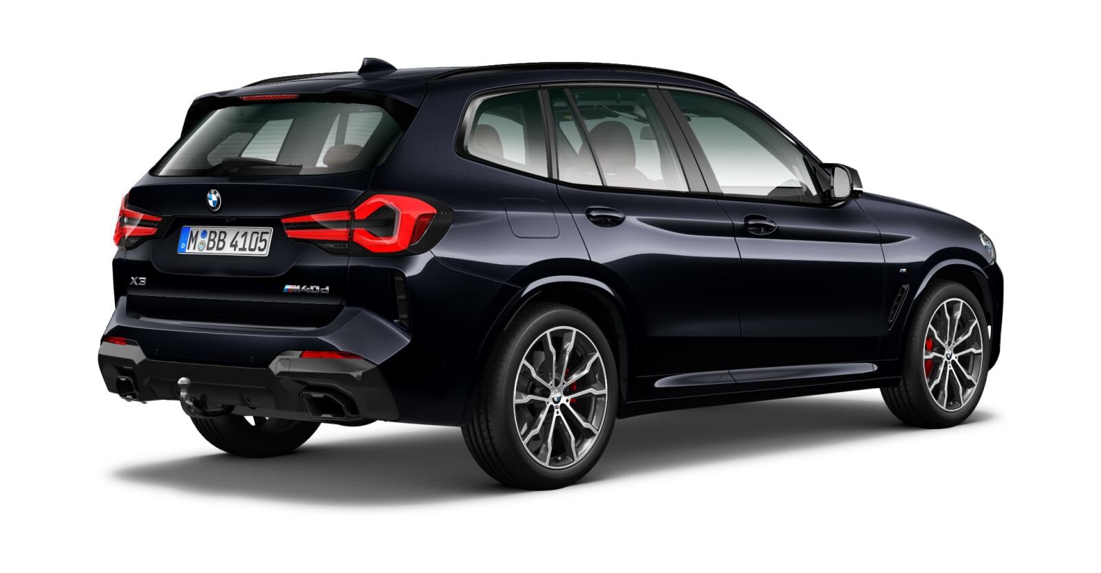 BMW BMW X in Schwarz von hinten BMW BMW X in Schwarz von hinten