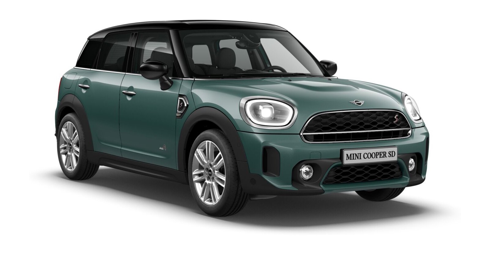 MINI MINI Countryman in Grün von vorne MINI MINI Countryman in Grün von vorne