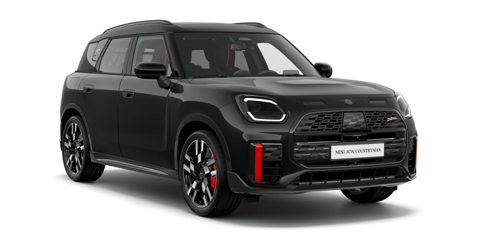 MINI JCW Countryman ALL4 in Schwarz von vorne