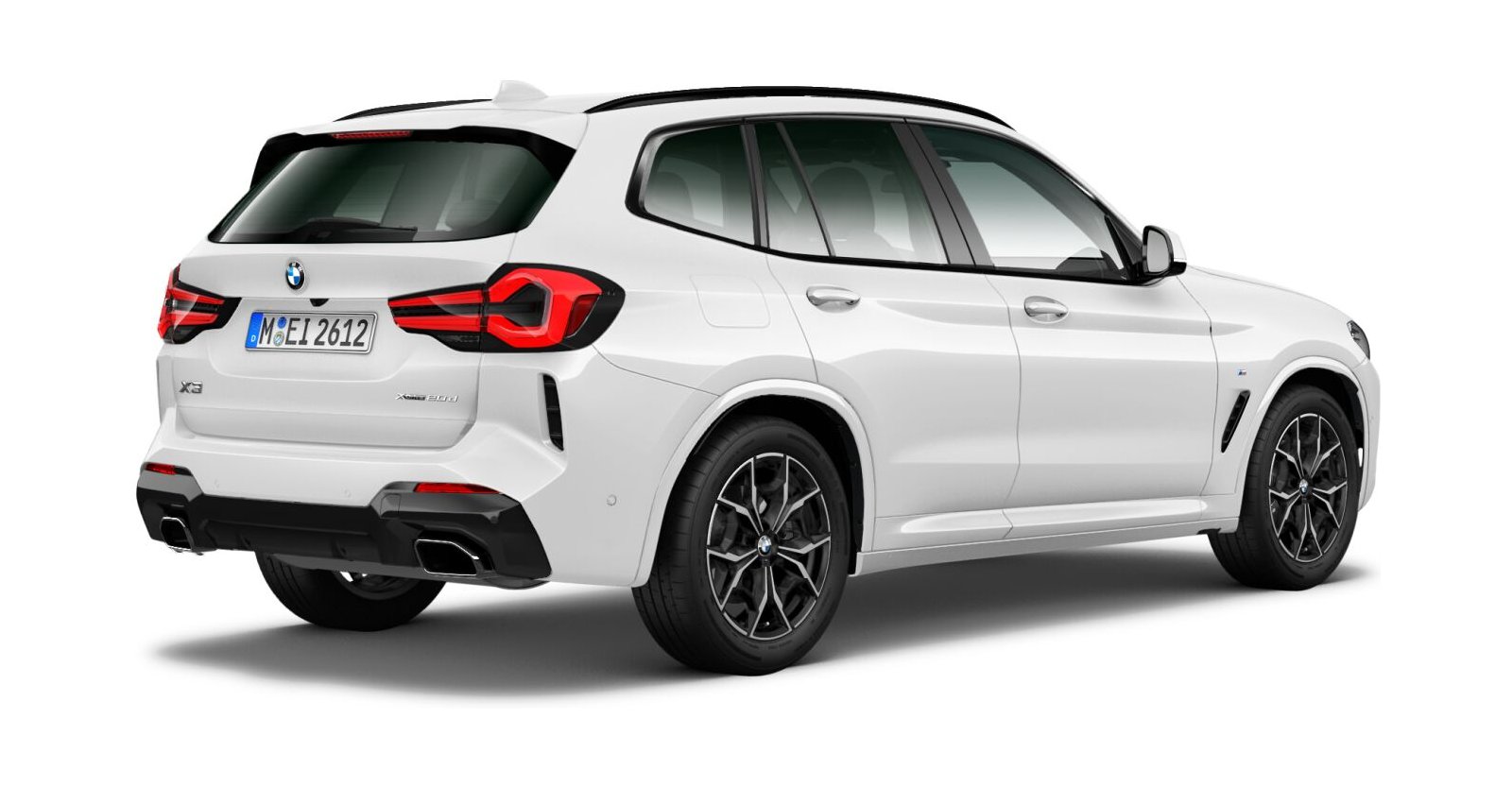 BMW BMW X in Weiß von hinten BMW BMW X in Weiß von hinten