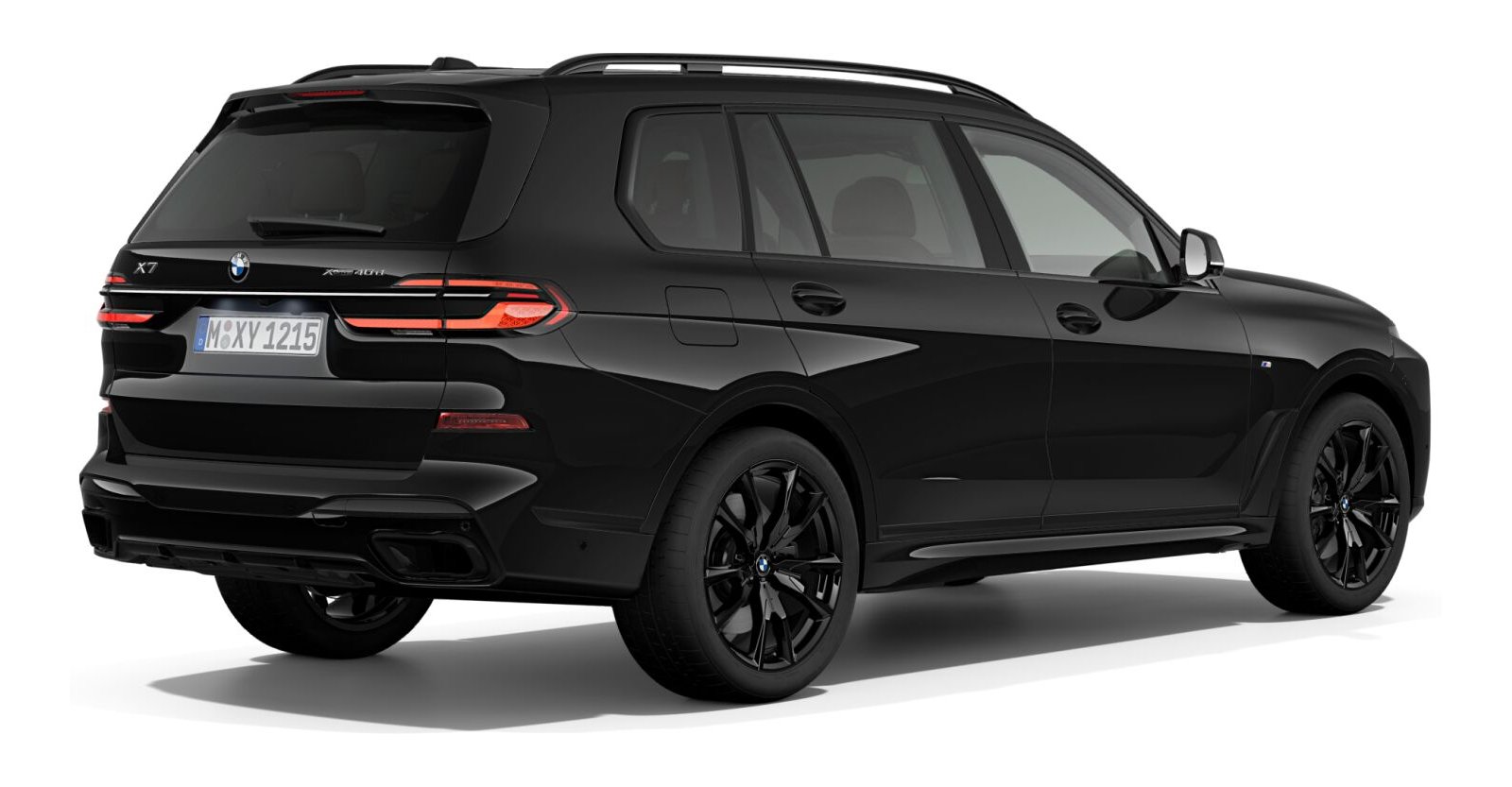 BMW BMW X in Schwarz von hinten BMW BMW X in Schwarz von hinten