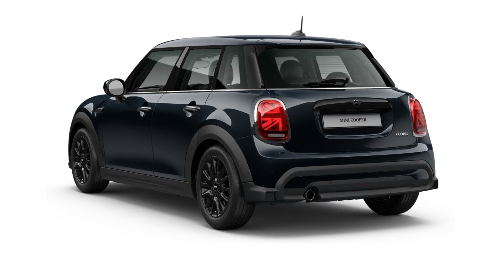MINI MINI 5-Türer in Schwarz von hinten MINI MINI 5-Türer in Schwarz von hinten
