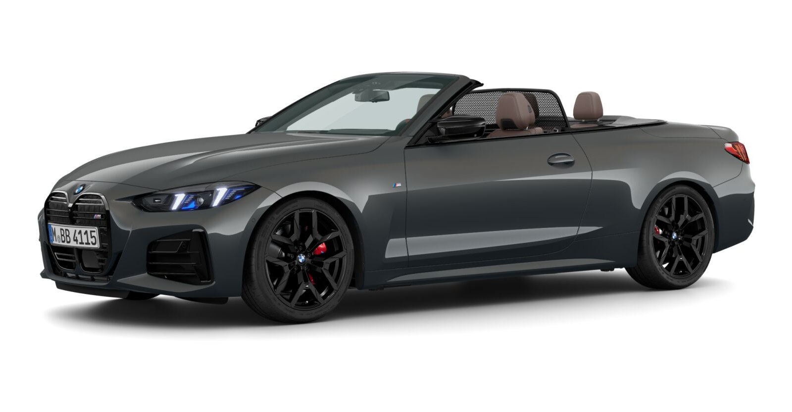 BMW M440i xDrive Cabrio in Grau von vorne BMW M440i xDrive Cabrio in Grau von vorne