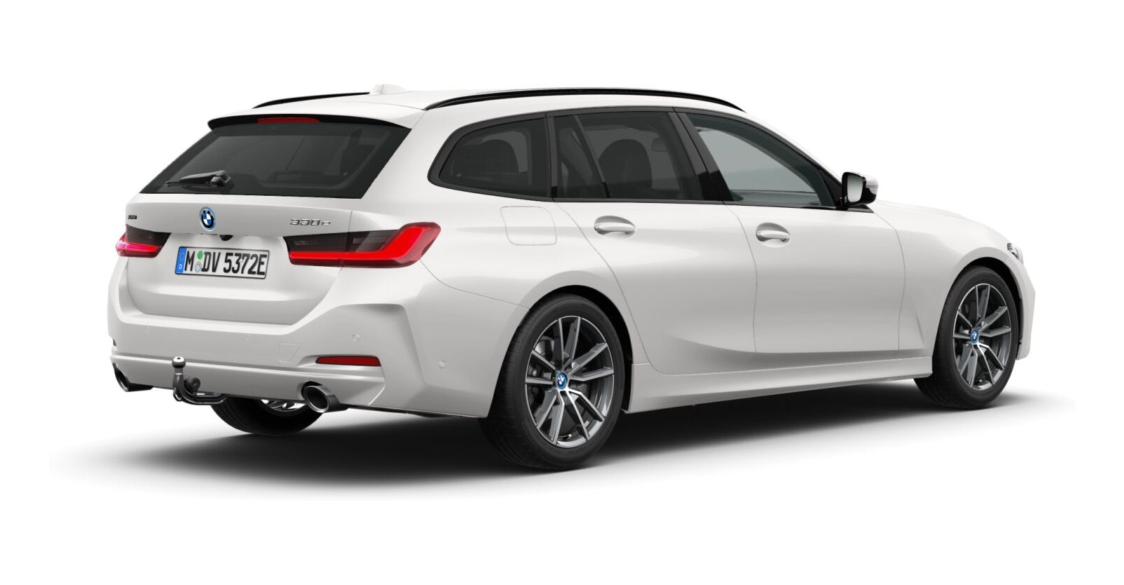 BMW BMW 3er in Weiß von hinten