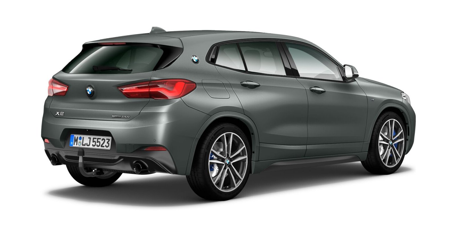 BMW BMW X in Grau von hinten BMW BMW X in Grau von hinten