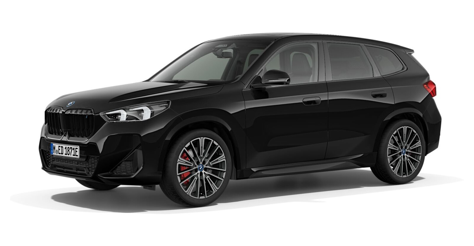 BMW BMW I in Schwarz von vorne