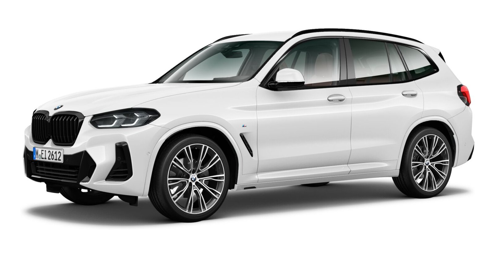 BMW X3 xDrive 20d in Weiß von vorne BMW X3 xDrive 20d in Weiß von vorne