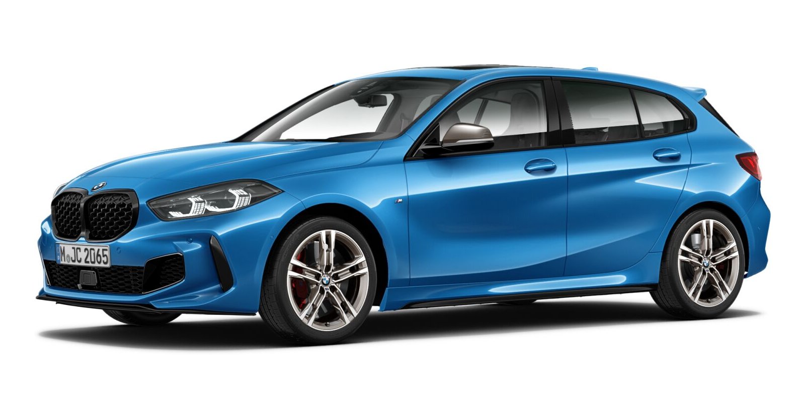 BMW BMW 1er in Blau von vorne BMW BMW 1er in Blau von vorne
