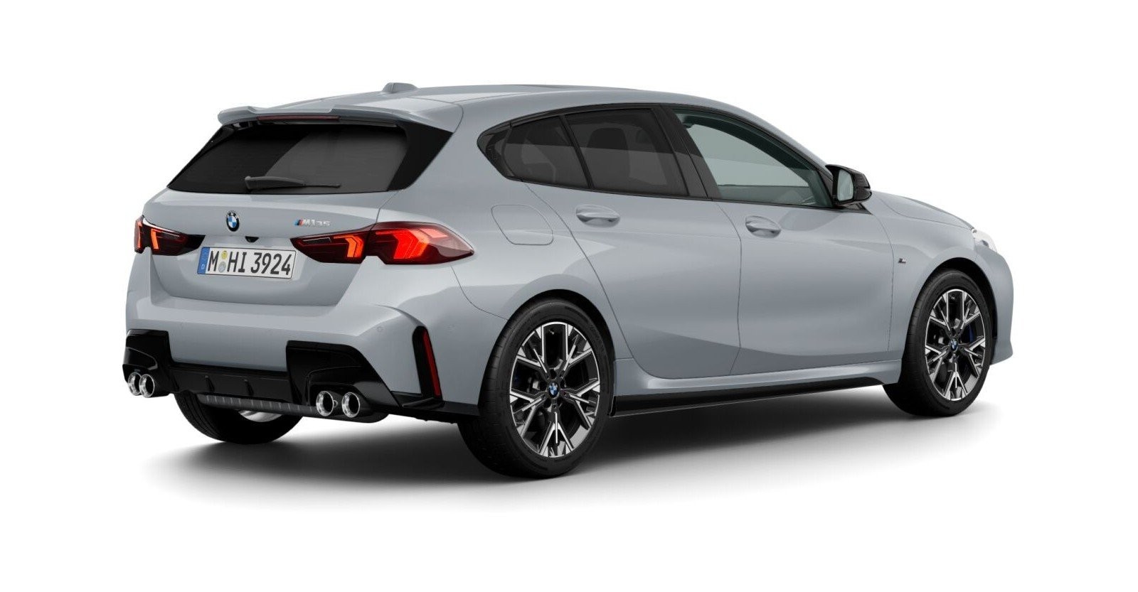 BMW BMW 1er in Grau von hinten BMW BMW 1er in Grau von hinten